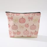 Halloween Decor Cosmetic Bag  Large Capacity Travel Toiletry Bag  Portable Storage Pouch For Skincare - Image 15
