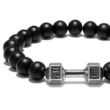 FIT LIFT Metal Dumbbell Beads Bracelet Jewelry - Image 3