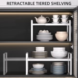 Kitchen Storage Metal Spice Rack, Cabinet Organizer With Adjustable Countertop Shelf, Perfect For Storing Various Kitchen Condiments And Seasonings - Image 3