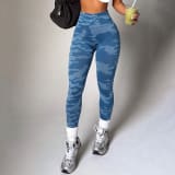 Womens Camouflage Yoga Leggings For Outwear - Image 1