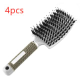 Hairbrush Anti Klit Brushy Haarborstel Women Detangler Hair Brush Bristle Nylon Scalp Massage  Teaser Hair Brush Comb - Image 80
