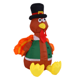 2021 Cross Border Thanksgiving Inflatable Turkey Outdoor Courtyard Luminous Inflatable Props LED Lights Courtyard Decoration - Image 3