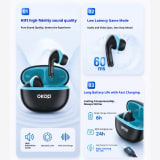 KP-116 Cross-border New Arrival True Wireless In-Ear Bluetooth Earbuds Ideal For Sports Gaming Ultra-Long Battery Life Minimalist Stylish Design - Image 4
