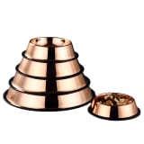 Rose Gold Stainless Steel Bowl For Pet - Image 4