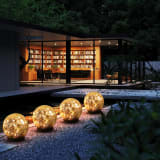 Solar Globe Lights Outdoor Waterproof Solar Balls-Solar Garden Lights Orbs Solar Globe Lights For Outside 6 Pack Cracked Glass Ball For Lawn Patio Yard - Image 3