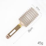 Hairbrush Anti Klit Brushy Haarborstel Women Detangler Hair Brush Bristle Nylon Scalp Massage  Teaser Hair Brush Comb - Image 44