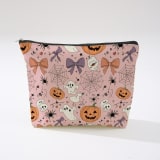 Halloween Decor Cosmetic Bag  Large Capacity Travel Toiletry Bag  Portable Storage Pouch For Skincare - Image 11