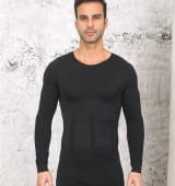 Mens Tummy-Control Shapewear Body-Shaping Sports Compression Shirt - Image 5