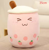Cute Fruit Drink Plush Stuffed Soft Strawberry Milk Tea Plush Boba Tea Cup Toy Bubble Tea Pillow Cushion Kids Gift - Image 31