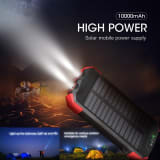 Solar-Powered Wireless Power Bank, 10,000 MAh, IP66 Waterproof Charger, Portable Outdoor Emergency Mobile Power Source - Image 2