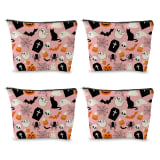 Halloween Decor Cosmetic Bag  Large Capacity Travel Toiletry Bag  Portable Storage Pouch For Skincare - Image 4