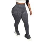 European And American-style High-waisted, Tight-fitting, Stretchy Side-slit Leggings - Image 5