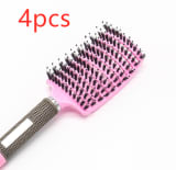 Hairbrush Anti Klit Brushy Haarborstel Women Detangler Hair Brush Bristle Nylon Scalp Massage  Teaser Hair Brush Comb - Image 52