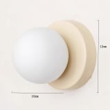Vintage Glass Globe Wall Lamp - Image 7