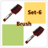 Hairbrush Anti Klit Brushy Haarborstel Women Detangler Hair Brush Bristle Nylon Scalp Massage  Teaser Hair Brush Comb - Image 74
