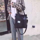 Harajuku Canvas Bags Students Handbag With Pockets Preppy Buckpack Shoulder Bag For Women Shoolbags - Image 2