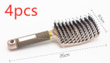 Hairbrush Anti Klit Brushy Haarborstel Women Detangler Hair Brush Bristle Nylon Scalp Massage  Teaser Hair Brush Comb - Image 43