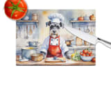 NEW Schnauzer The Chef Glass Cutting Board Decorative Tempered Glass Kitchen Cutting and Serving Board Large Size Chopping Board - Image 4