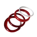 Circular Transparent Cross-section Geometric Resin Bracelet For Women - Image 5