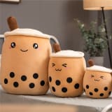 Cute Fruit Drink Plush Stuffed Soft Strawberry Milk Tea Plush Boba Tea Cup Toy Bubble Tea Pillow Cushion Kids Gift - Image 1