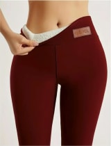 Tummy-control Thermal Leggings Cold-weather Long Pants - Image 9