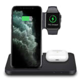 Folding 3 in 1 wireless charger 15W fast charge - Image 2
