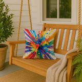 Gay Pride Joy as Resistance Throw Pillow Machine Washable, Indoor Outdoor Decorative Pillow for Couch, Bed or Patio, 18Hx18W - Image 3