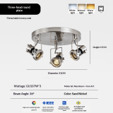 LED Spotlight GU10 Surface-mounted Spotlight Full-spectrum High-CRI Honeycomb Anti-glare Wall Washer Light - Image 9