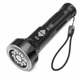 Rechargeable White Laser Magnetic Battery Display LED Flashlight 3580 1200LM For Camping Outdoor Emergency 1x - Image 1