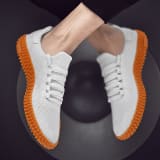 Spring and Summer Flying Woven Casual Shoes Large Men's Shoes Beathable Korean Forrest Gump Sneakers - Image 6