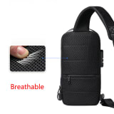 Waterproof USB Anti-theft Bag Men Oxford Crossbody Shoulder Bag Sling Multifunction Short Travel Messenger Chest Pack - Image 7