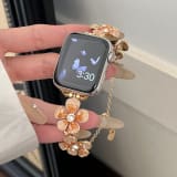 Versatile Pebble-flower Chain Metal Watch Strap - Image 4