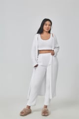 Cozy Pajama Set, 3 Piece Lounge Set, Cute Loungewear, Warm Suit Sets, Matching Set, Lounge Set, 3 Piece Pant Sets, Women Winter Dress - Image 29