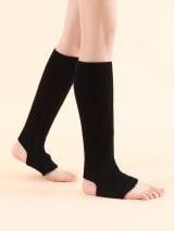 Candy Colors 16.5inch Stirrup Leg Warmers Breathable Acrylic Knitted Winter Yoga Dance Socks Heel Hole Knee Length Boot One Fits - Image 3