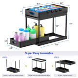 Dual Sliding Under-Sink Organizer 8