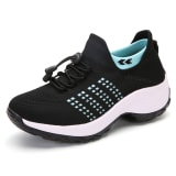 Women's Spring And Summer New Casual Flying Knit Sneakers - Image 11