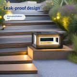 Solar Pillar Light Stainless Steel Courtyard Lamp - Image 3