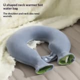 Water-filled Hot Water Bag U-shaped Cervical Neck Warmer - Image 1