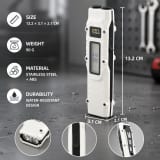 Rechargeable UV Battery Display Type C LED Flashlight DT007 WHITE 1200LM For Camping Outdoor Emergency - Image 8