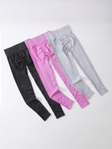 Women Seamless High Waist Yoga Leggings 3 Pack, Ribbed Textured Workout Pants, Butt Lifting Tummy Control Athletic Gym Running Leggings For Fitness - Image 1