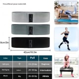 Hip Band Yoga Resistance Band Squat Booty Circle Non-Slip Fitness Butt Lift Hip Band Loop Resistance Band Elastic - Image 2