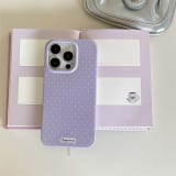 Korean-style Minimalist Polka-dot Soft Phone Case - Image 7