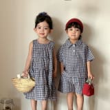 Kids' Shirt And Shorts Set Girls' Dress Sibling Matching Outfits - Image 2