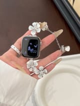 Versatile Pebble-flower Chain Metal Watch Strap - Image 6