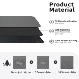 Diatomaceous Earth Kitchen Counter Drying Mat - Absorbent Heat Resistant Coaster for Coffee Bar Sink Area Easy Clean Stain Resistant Table Pad - Image 2