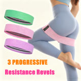 Resistance Bands Loop Set Of 3 Exercise Workout Crossfit Fitness Yoga Booty Band - Image 17