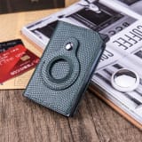 Rfid Card Holder Men Wallets Money Bag Male Black Short Purse Small Leather Slim Wallets Mini Wallets For Airtag Air Tag - Image 42