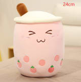 Cute Fruit Drink Plush Stuffed Soft Strawberry Milk Tea Plush Boba Tea Cup Toy Bubble Tea Pillow Cushion Kids Gift - Image 34