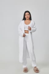 Cozy Pajama Set, 3 Piece Lounge Set, Cute Loungewear, Warm Suit Sets, Matching Set, Lounge Set, 3 Piece Pant Sets, Women Winter Dress - Image 31
