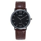 Fashion Men's Watch Casual Leather Belt - Image 1